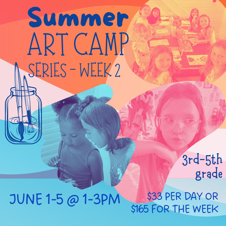 June 1-5 - 3rd-5th Grade Art Camp